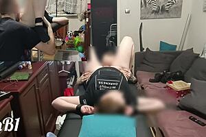 I got tied up and fucked hard on the massage table. That orgasm blew my mind in part 1!