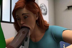 I watch two married professors fuck their big black cock college student