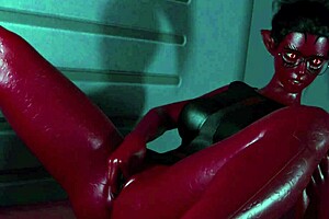 Projekt passion busty alien reporter gets bored and finger masturbates while traveling to work