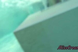 FLASHING COCK IN PUBLIC POOL WITH STEPDUGHTER!