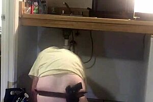 Gay Plumber Caught With Monster Cock Dildo Fuck!