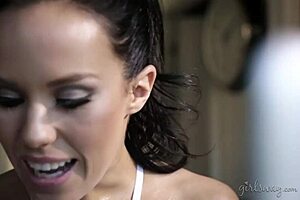 adriana chechik and megan rain squirt in hot lesbian scene