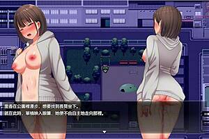 i walk at night in the park, exposing myself in bondage play hentai