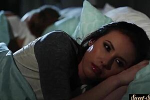 Amazing beauty riding stepbro's cock outdoors 😍