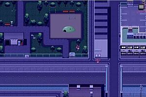 i walk at night in the park, exposing myself in bondage play hentai