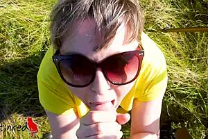 Russian teen catinred sucks cock in pov compilation