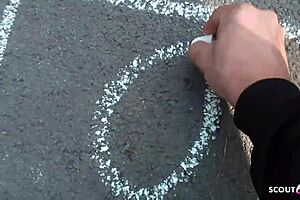 18-Year-Old German Schoolgirl Convinced to Give Blowjob for Pocket Money at Playground