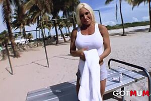 tell me, how does that big ass milf mum feel with interracial fun and big tits babe?