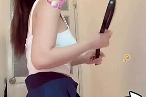 Miu ngoan thin white smooth big tits