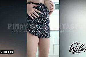 This Horny 18yo Chubby Teen 18+ Pinay TikToker Exposes Big Tits in Scandal!