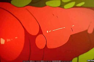 Dou gets slammed hard in wild cartoon furry action