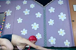 Bikini Yoga Workout Beginner Cute Milf Flashes Nip Slip Pierced Nipples