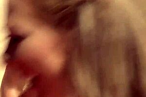 crazy blonde teen licks petite pussy with toys