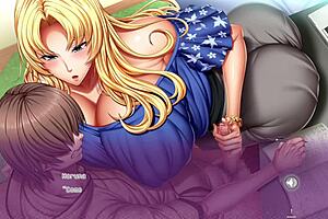 in this anime hentai, the tutor hypnotizes the family for big tits action