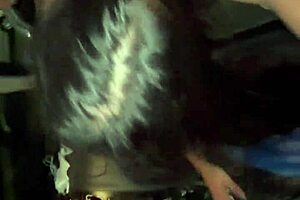 Friends stop car for street fuck without condom