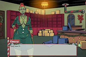 i'm claus in this secret surprise xmas hentai game ep 4, the boss has a huge cock after all.