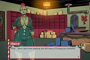 i'm claus in this secret surprise xmas hentai game ep 4, the boss has a huge cock after all.