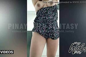 This Horny 18yo Chubby Teen 18+ Pinay TikToker Exposes Big Tits in Scandal!