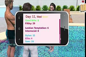 A wife and her stepmother play a game together at age 49