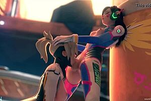 Horny Mercy Gives Deep Throat Blowjob To Dva - Xxxtoonhub