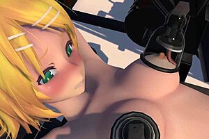 Rin, what are you doing with that massage chair in the anime?