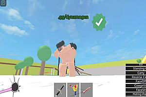 Horror girl gets fucked in Roblox condo.