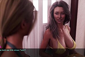 a wife and stepmother in erotic anime hentai