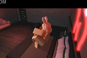 pounding doggystyle and cowgirl riding my bunny slut in roblox porn anime