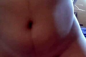 beautiful girl with big tits enjoys deep wet penetration