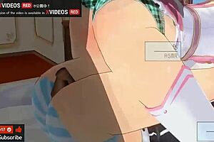 無修正エロアニメ　asmrボイス　アイドル3p. 3d cartoon anime hentai with intriguing neutral tone.