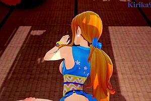 nami and yamato having intense sex in one piece hentai, want to see?