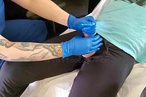 Nurse makes a home visit to handle a patient’s needs