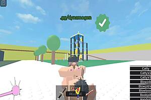 Horror girl gets fucked in Roblox condo.