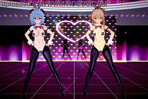 Genshin Characters In Hentai Mmd With Anime Action