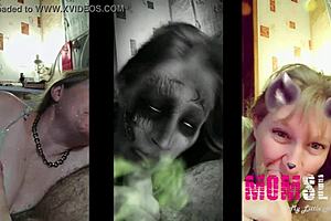 i'm the blonde mature, sucking like a young slut in homemade video