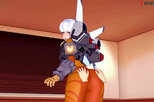 Imagine this Valkyrie giving a blowjob in POV sex, full fantasy in 3D anime