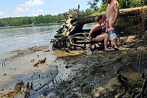 Thick Wife Becky Tailorxxx Fucked Hard in Muddy Nature Walk Adventure