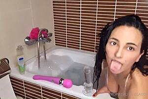 claudia bavel does striptease naked playing with toys fat big tits ponytail tattoo natural tits undressing dirty talk lesbian pussy