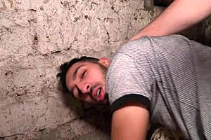 Watch these gay dudes fuck wildly in the seedy basement!