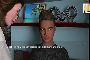 A wife and her stepmother play a game together at age 49