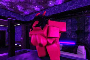 i-i'm having fun with my demon girlfriend on valentine's day in roblox