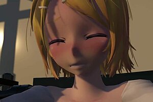 Rin, what are you doing with that massage chair in the anime?