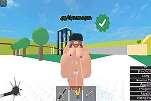 Horror girl gets fucked in Roblox condo.