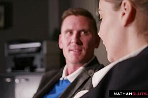 Naughty Natasha Nice Teases Colleague In 4K