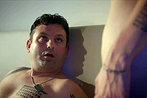 husband prepares wife's ass for anal at swingers party