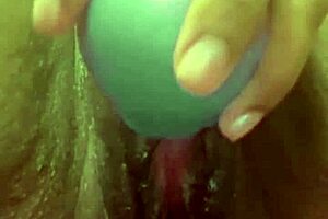 the swollen pussy solo with huge dildo and vibrator