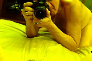 husband licks wife's pussy between her spreading legs