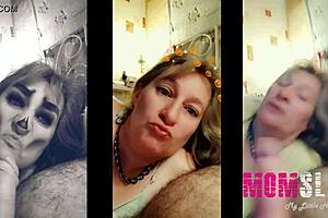 i'm the blonde mature, sucking like a young slut in homemade video