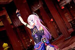 Genshin Characters In Hentai Mmd With Anime Action