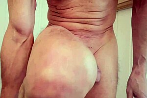 Male Shows Off Crotchless Lingerie With Butt Plug